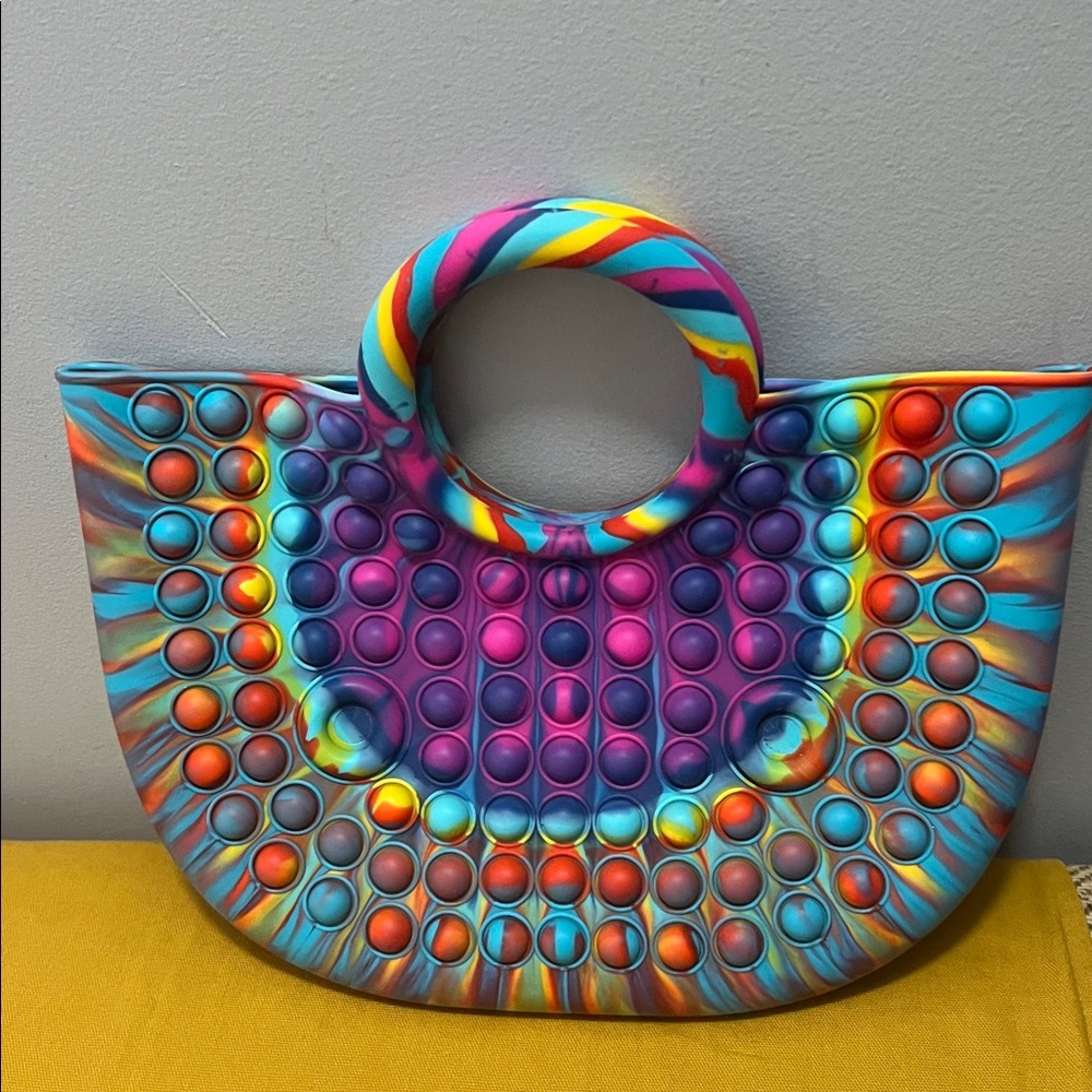 Fidget Pop IT Colorful Silicone Handbag
